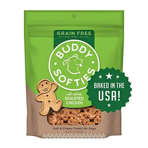 Buddy Biscuits Grain Free Soft & Chewy Healthy Dog Treats with Roasted Chicken - 5 oz.