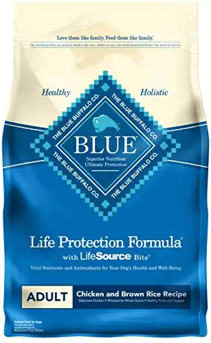 Blue Buffalo Life Protection Formula Natural Adult Dry Dog Food, Chicken and Brown Rice 6-lb