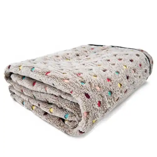 PAWZ Road Pet Dog Blanket Fleece Fabric Soft and Cute Grey L
