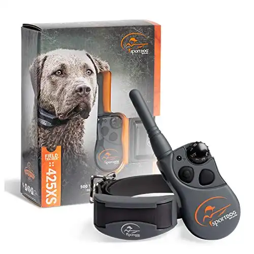 SportDOG Brand 425 Remote Trainers - 500 Yard Range E-Collar with Static, Vibrate and Tone - Waterproof, Rechargeable - Including New X-Series, Stubborn Dog E-Collar