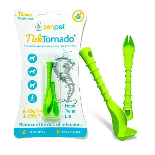 ZenPet Tick Tornado - Tick Remover for Dogs & Cats & People - Value Pack - Easy and Fast Tick Removal Tool (1 Pack)