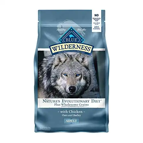 Blue Buffalo Wilderness High Protein Natural Adult Dry Dog Food plus Wholesome Grains Chicken 4.5-lb