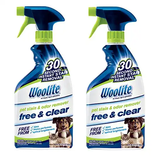 Woolite Free & Clear, Pet Stain & Odor Remover, 22oz (Pack of 2), 2719