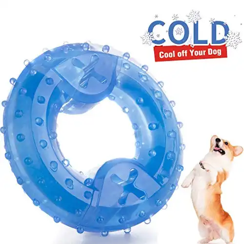 ZNOKA Pet Products Arctic Freeze Fetch Food Cooling Teether Upgraded Chew Toy