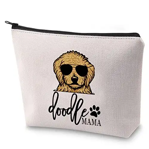 ZJXHPO Golden Doodle Mom Gift Dog Lover Gift Funny Doodle Mama Zipper Pouch Makeup Bag (Doodle Mom)