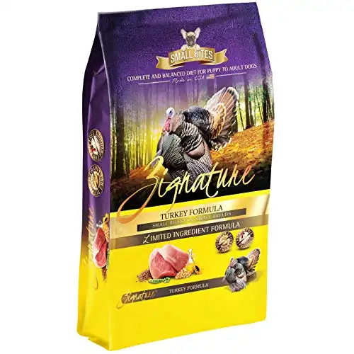 Zignature Turkey Formula Grain-Free Small Bites Dry Dog Food 4lb