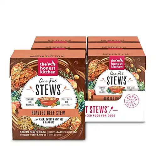 The Honest Kitchen One Pot Stews: Roasted Beef Stew with Kale, Sweet Potatoes & Carrots Wet Dog Food, 10.5 oz (Pack of 6)