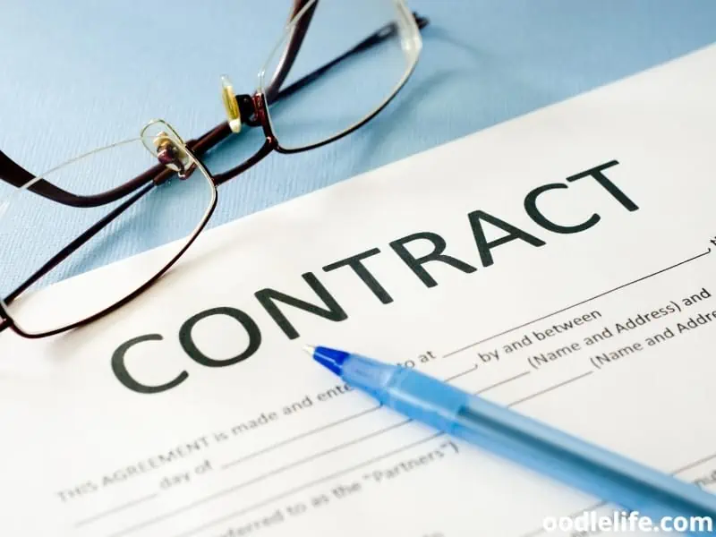 contract before dog adoption