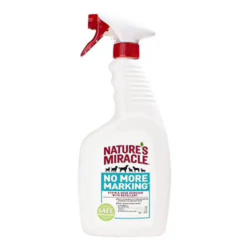 Nature’s Miracle No More Marking Stain And Odor Remover With Repellent, Helps Discourage Repetitive Pet Marking