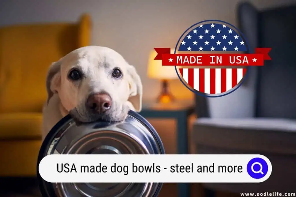 USA made dog bowls