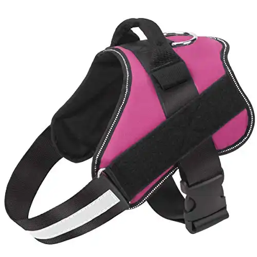 Bolux Dog Harness, No-Pull Reflective Dog Vest, Breathable Adjustable with Handle