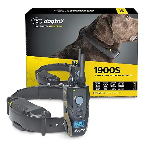 Dogtra 1900S Ergonomic 3/4-Mile IPX9K Waterproof Remote Dog Training E-Collar