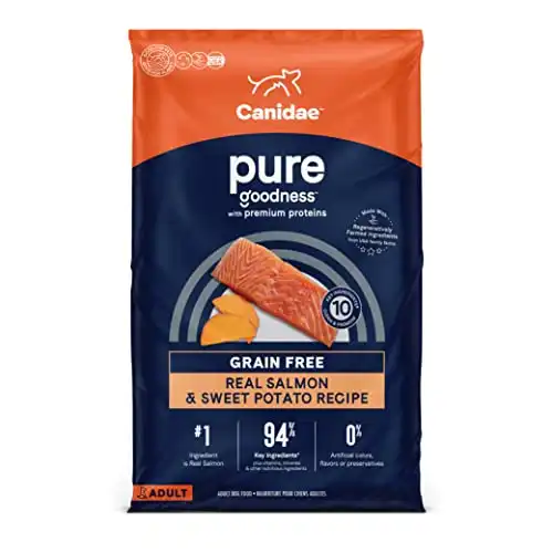 Canidae Pure Limited Ingredient Premium Adult Dry Dog Food, Real Salmon & Sweet Potato Recipe, 22 lbs, Grain Free