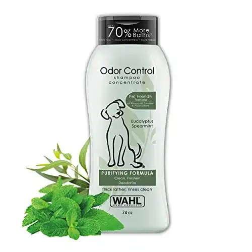 Wahl Odor Control Shampoo for Dogs & Pets - Eucalyptus & Spearmint