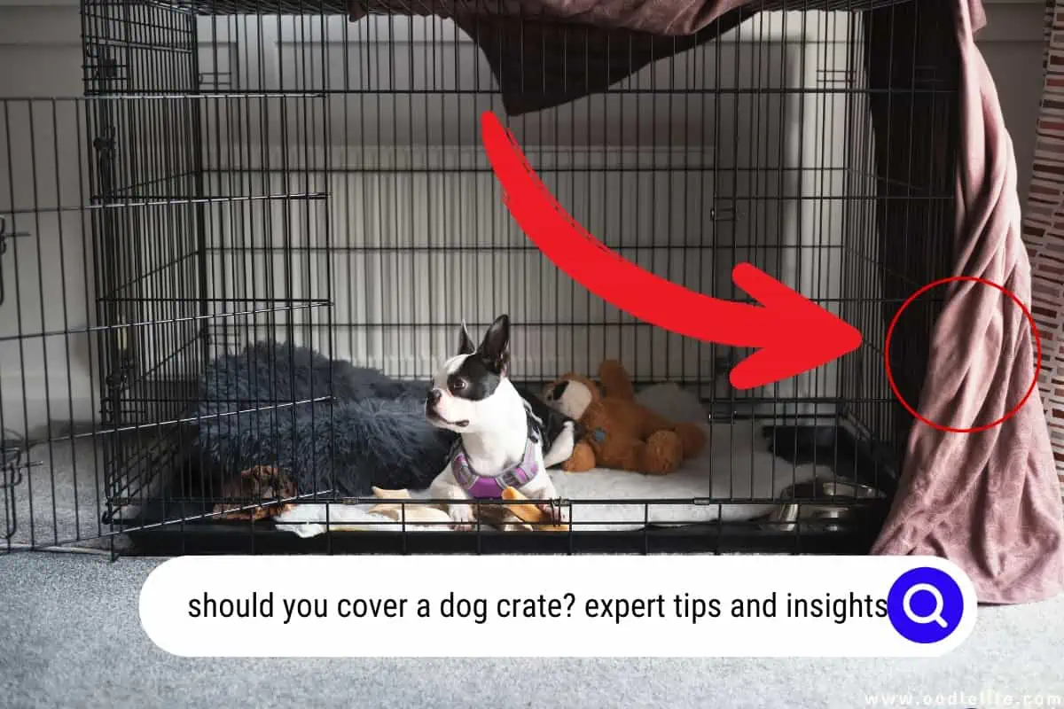 should you cover a dog crate