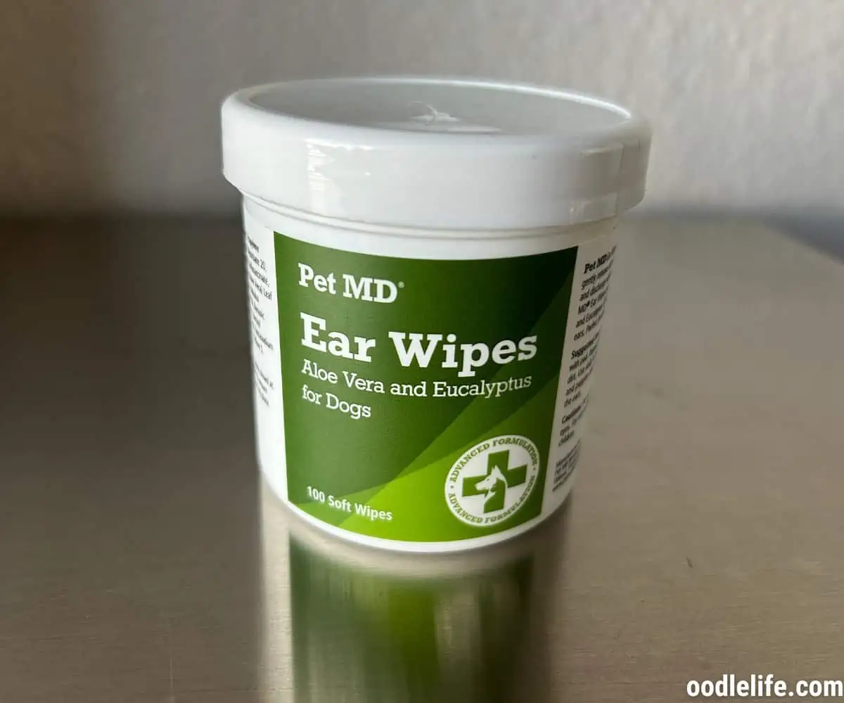 Pet MD ear wipes we pruchased for the testing independantly,