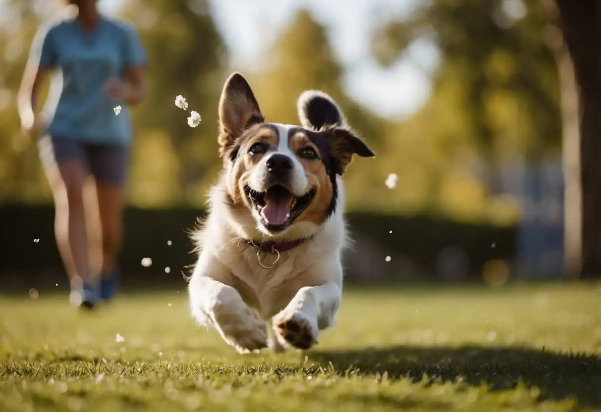 A wagging tail, relaxed body, and playful barking show a happy dog. Jumping, spinning, and fetching toys are signs of joyful behavior